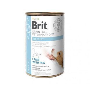 Вологий корм Brit Grain Free Veterinary Diets Obesity для собак при ожирінні та надмірній вазі з ягням та зеленим горошком 4 100283/6115 фото