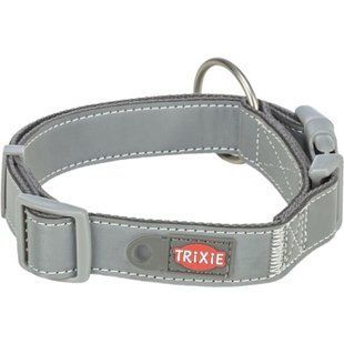 Ошейник Trixie для собак Premium Reflect светоотражающий графит размер M-L 36-55 см/25 мм 1199416 фото