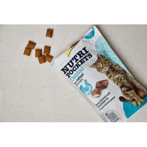 Вітамінні ласощі GimCat Nutri Pockets Dental для котів для зубів 60 г G-418285/419336/419244 фото