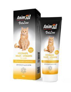 Фітопаста AnimAll VetLine Multivitamin для котів, 100 г 150568 фото