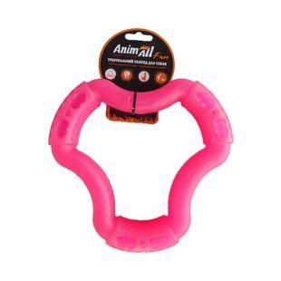 Игрушка AnimAll Fun кольцо 6 сторон для собак, коралловое, 20 см 111362 фото