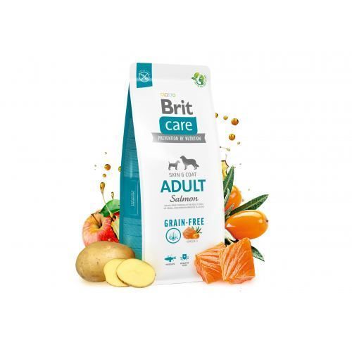 Корм сухой Brit Care Dog Grain-free Adult для взрослых собак малых и средних беззерновых пород с лососем 1 кг 172196 фото