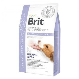 Корм сухий Brit Grain Free VetDiet Dog Gastrointestinal для дорослих собак при порушенні травлення з оселедцем лососем та го 170945/8134 фото
