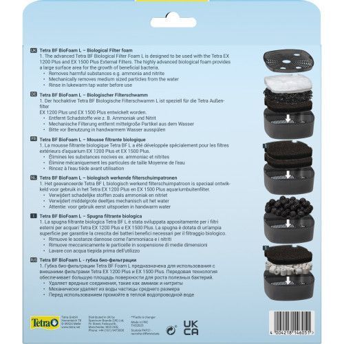 Вкладиш Tetra BioFoam для зовнішнього фільтра EX 1200/1200 Plus губка 2 шт 146051 фото