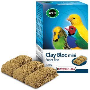 Versele-Laga Orlux Clay Bloc Mini ВЕРСЕЛЕ-ЛАГА ОРЛАКС минеральный блок с глиной для мелких птиц 241000 фото