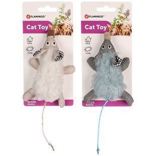 Flamingo Rizzo Mouse ФЛАМИНГО РИЦЦО МЫШЬ шуршащая игрушка с кошачьей мятой для котов 560952 фото