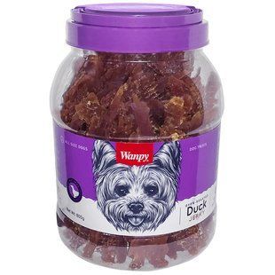 Wanpy Duck Jerky ВАНПИ ФИЛЕ УТКИ ВЯЛЕНОЕ лакомство для собак DA-01H-Банка фото