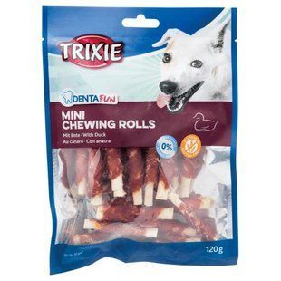 Ласощі Trixie Denta Fun Rolls with Duck для собак Паличка для чищення зубів з качкою 6 см 120 г 31347 фото