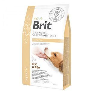Корм сухий Brit Grain Free VetDiet Dog Hepatic для собак з хворобою печінки з яйцем горохом бататом та гречкою 2 кг 170947/8165 фото