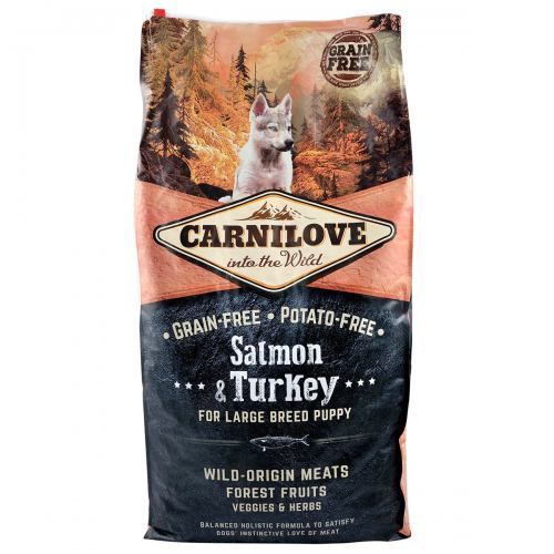 Корм сухий Carnilove Puppy Large Breed Salmon and Turkey для цуценят великих порід з лососем та індичкою 12 кг 150816/8846 фото