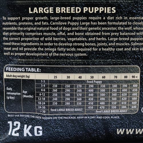 Корм сухий Carnilove Puppy Large Breed Salmon and Turkey для цуценят великих порід з лососем та індичкою 12 кг 150816/8846 фото