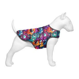 Курточка-накидка для собак WAUDOG Clothes, рисунок "Зубастые монстры", L, А 41 см, B 58-70 см, С 42-52 см 505-4048 фото