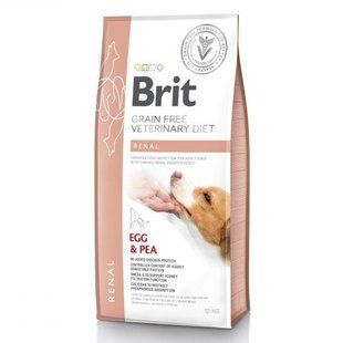 Корм сухий Brit Grain VetDiet Dog Renal для собак з нізковою недостатністю з яйцем горохом та гречкою 12 кг 170948/528189 фото
