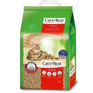 Наповнювач Cat&rsquo;s Best для котячого туалету Original дерев'яний 20 л / 8,6 кг JRS318669/6695 фото