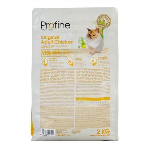 Корм сухой Profine Cat Original Adult для взрослых кошек всех пород с курицей и рисом 2 кг 170566/7701 фото