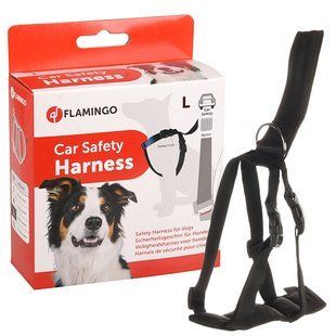 Flamingo Car Safety Harness ФЛАМІНГО СЕФТІ ХАРНЕСС шлея в автомобіль для собак 508082 фото