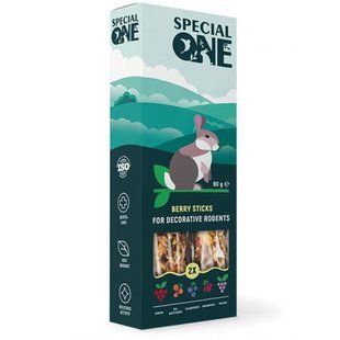 Ласощі Special One Ягідні палички для декоративних гризунів 90 г PR242349 фото