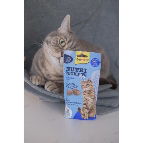 Ласощі Nutri Pockets для котів Рибні Тунець 60г G-419633 фото