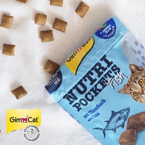 Ласощі Nutri Pockets для котів Рибні Тунець 60г G-419633 фото