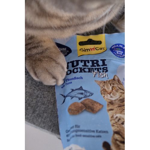 Ласощі Nutri Pockets для котів Рибні Тунець 60г G-419633 фото