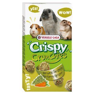 Versele-Laga Crispy Crunchies Hay + Carrot КРИСПИ ПЕЧЕНЬЕ СЕНО И МОРКОВЬ лакомство для кроликов, грызунов 620915 фото