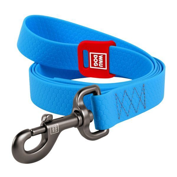 Поводок для собак водостойкий WAUDOG Waterproof, S, Ш 15 мм, Длинна 183 см голубой 27352 фото