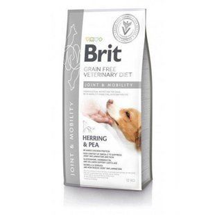 Корм сухий Brit Grain Free VetDiet Dog Mobility для собак для здоров_я суглобів з оселедцем лососем горохом та гречкою 12 кг 170952/528240 фото
