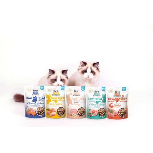 Ласощі Brit Raw Treat Freeze-dried Kitten д/кошенят курка і лосось 40 г 112187 фото