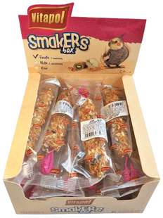 Колба Vitapol Smakers Box ласощі з фруктами для німф, упаковка 12 шт 112058 фото