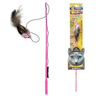CattyMan Feather Mouse КЕТТІМЕН МИША вудка дражнилка з пір&rsquo;ям іграшка для котів 84508 фото