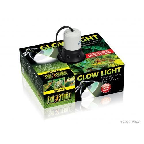 Плафон ExoTerra Glow Light для ламп обігріву в тераріум метал 14 см PT2052 фото