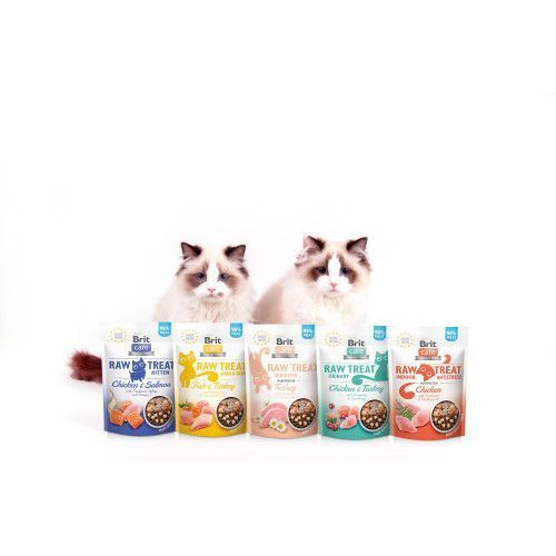 Ласощі Brit Raw Treat Freeze-dried Indoor and Antistress д/домашніх котів д/заспокоєння курка 40 г 112189 фото