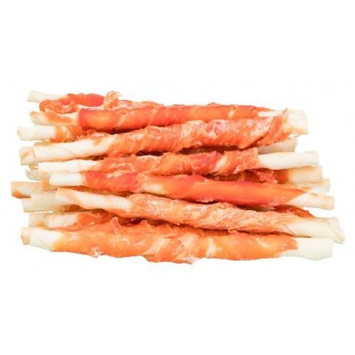 Ласощі Trixie Denta Fun Chicken Chewing Rolls для собак Паличка для чищення зубів з куркою 12 см 240 г 30 шт 31378 фото