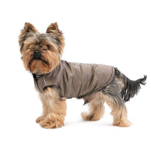 Жилет Pet Fashion Hardy для собак утепленный водонепроницаемый с отверстием для поводка бежевый размер M PR243749 фото
