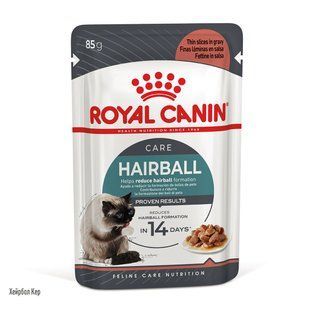 Влажный корм для взрослых кошек ROYAL CANIN HAIRBALL CARE 0.085 кг 4158001 фото