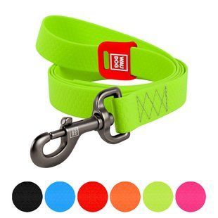 Водостойкий поводок для собак WAUDOG Waterproof, S, Ш 15 мм, Д 500 cм, салатовый 27445 фото