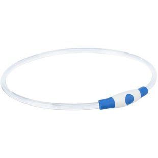 Нашийник Trixie Flash Light Ring USB для собак мигаючий силіконовий синій розмір L&ndash;XL 65 см/8 мм 12665 фото