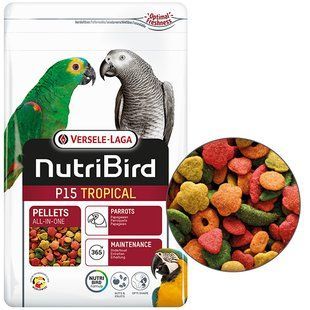 Versele-Laga NutriBird P15 Tropical ВЕРСЕЛЕ-ЛАГА НУТРИБЕРД P15 ТРОПИКАЛ полнорационный экструдированный корм для крупных попугаев 221280 фото