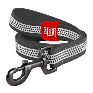 Поводок для собак водостойкий WAUDOG Waterproof, светоотражающий, S, Ш 15мм, Д 305 см серый 260011 фото