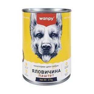 Wanpy Beef ВАНПИ ГОВЯДИНА паштет влажный корм консервы для собак, банка 375г TN-03 фото