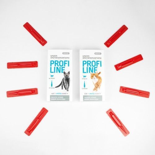 Краплі Provet PROFILINE для котів 4-8 кг інсектоакарицид 4 піпетки по 1 мл PR243110 фото