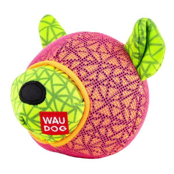 Іграшка для собак WAUDOG Fun, "Ведмідь", Ш 12 см, Д 11 см рожевий 62057 фото