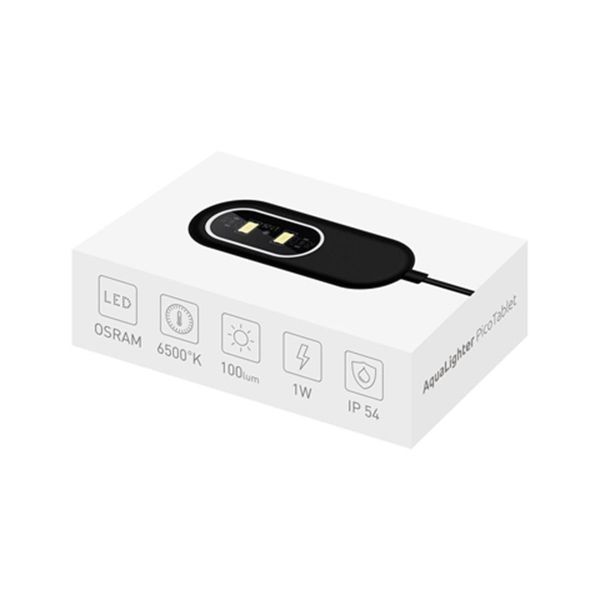 Світлодіодний світильник Pico Tablet (для прісноводних акваріумів до 10л), USB, 6500K чорний 87671 фото