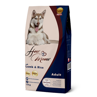 Повнораціонний корм для дорослих собак Хау Мяу How Meow Dog Adult з ягням та рисом 15кг 181182 фото