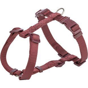 Шлей Trixie Premium H-harness для собак XXS-XS 20-32 см 10 мм бордова 204831 фото