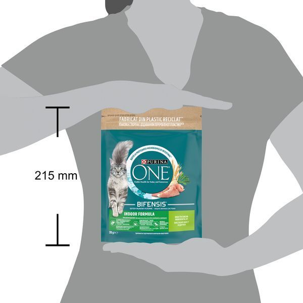 Сухой корм PURINA ONE Indoor для взрослых кошек, постоянно находящихся в помещении, комплекс Bifensis, с индейкой, 200 г 7613034604996 фото