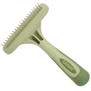 Safari Dog Rotating Pin Undercoat Rake САФАРИ ГРАБЛИ ОДНОРЯДНЫЕ с вращающимися штифтами для подшерстка собак W6193_NCL00 фото