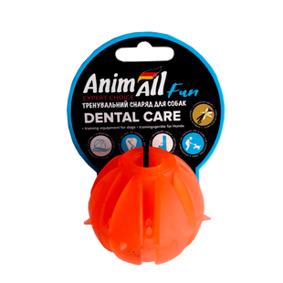 Игрушка AnimAll Fun мяч Вкусняшка для собак, 5 см, оранжевый 113008 фото