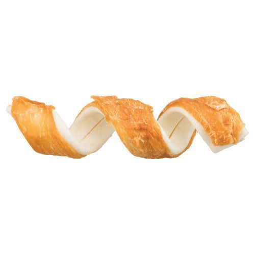 Ласощі Trixie Denta Fun Chicken Chewing Curls для собак Палички для чищення зубів сиром ятна шкіра з куркою 15 см 110 г 3 шт 31473 фото