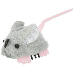 Игрушка Trixie для кошек Мышка заводная двигается плюш 5,5 см 45798 фото